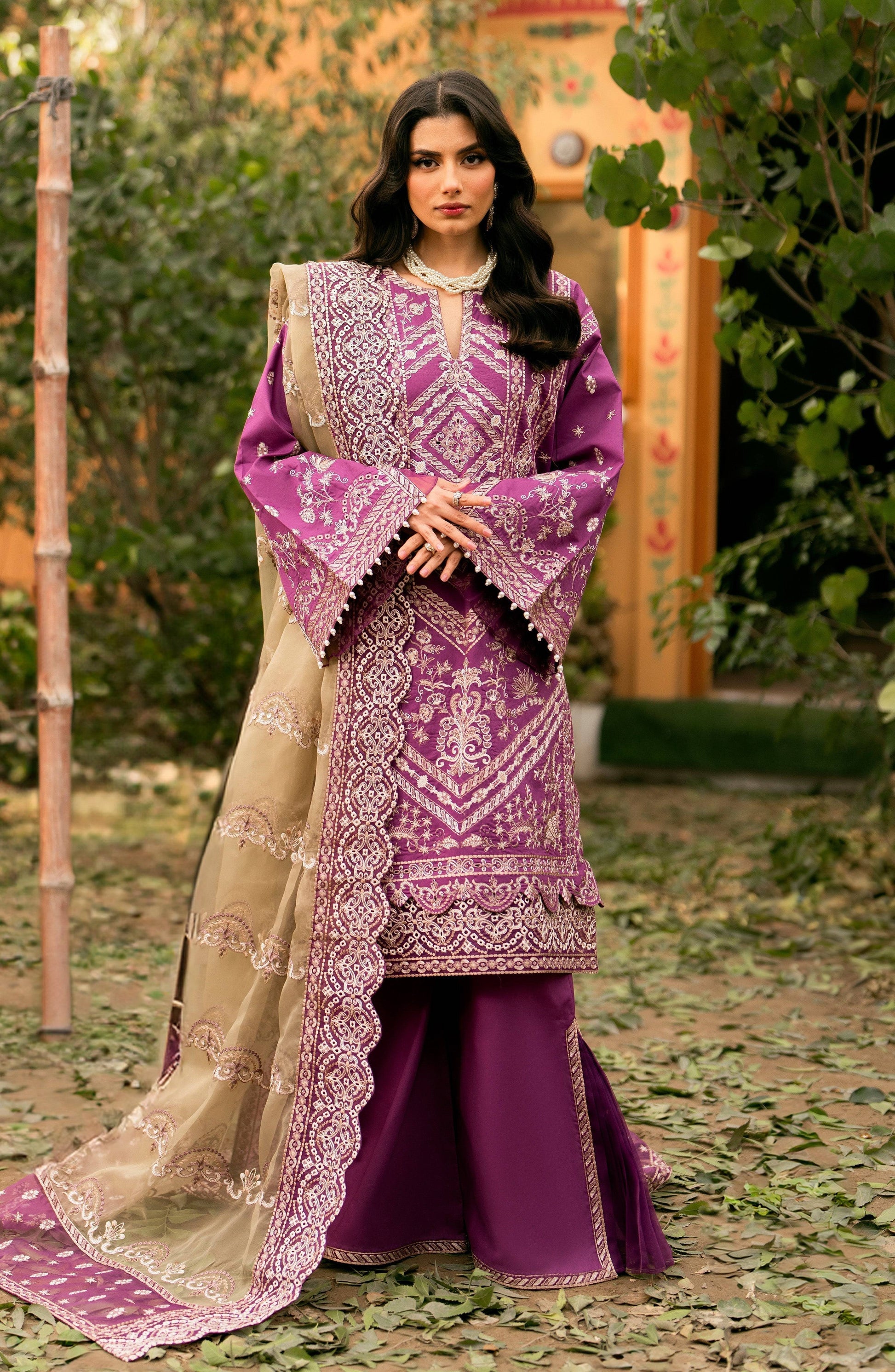 Maryum N Maria | Luxury Lawn 24 | Nane - Pakistani Designer Dress - by Maryum N Maria | Type: Luxury - 100% Original at Saira Sultan