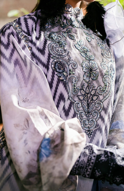 Maryum N Maria | Luxury Lawn 24 | Sara - Pakistani Designer Dress - by Maryum N Maria | Type: Luxury - 100% Original at Saira Sultan