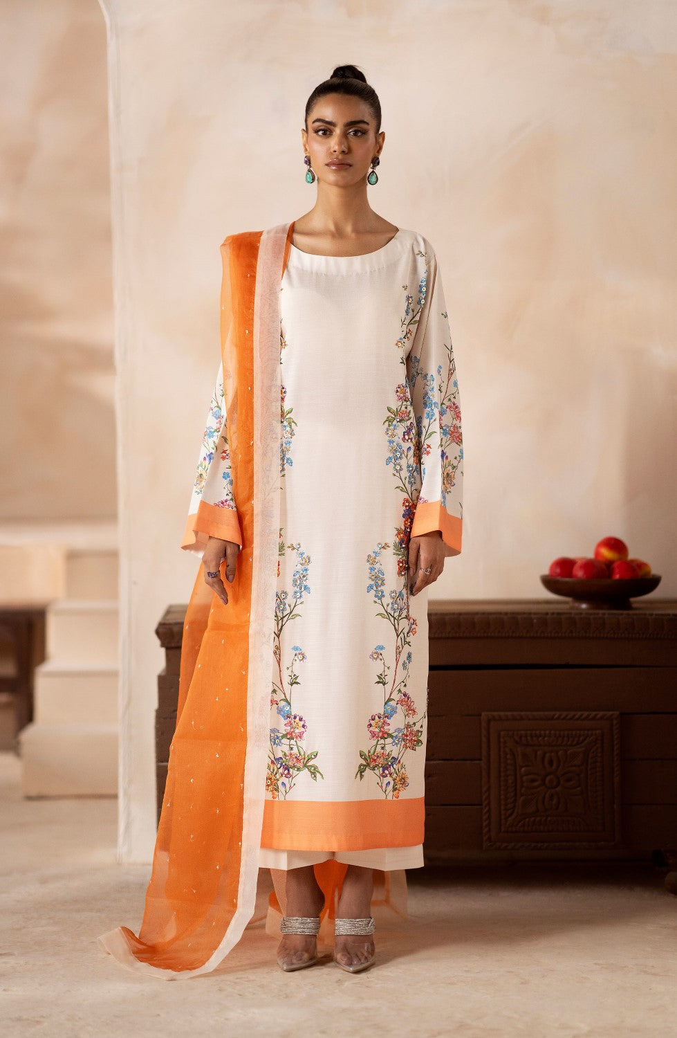 Maryum N Maria | Zeil Winter | SHREYA - MS40105 S White