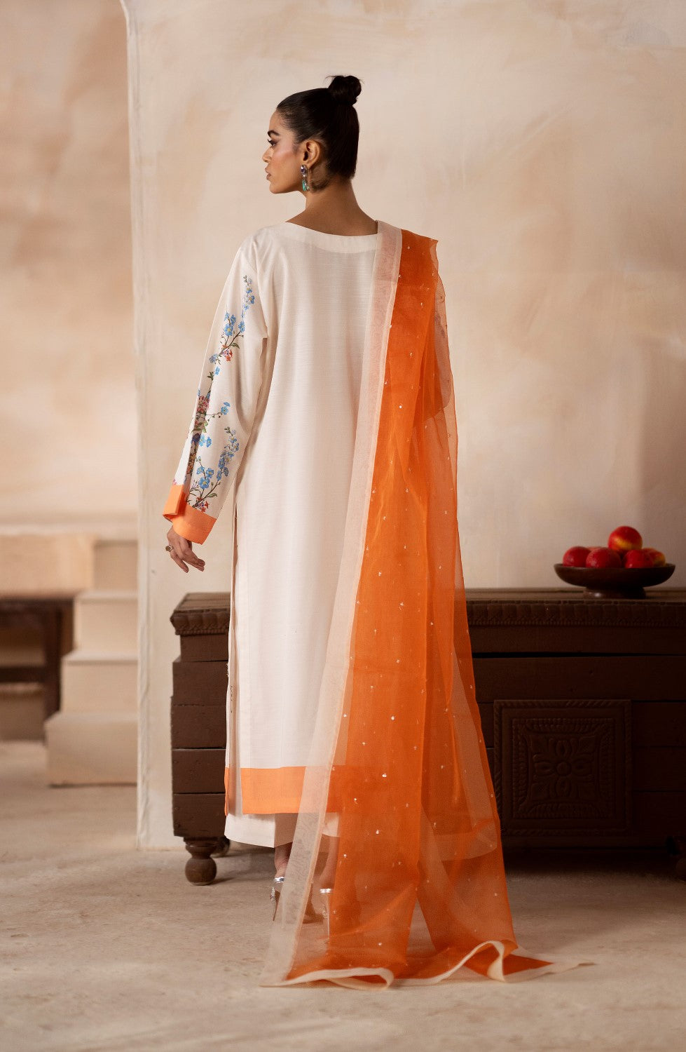 Maryum N Maria | Zeil Winter | SHREYA - MS40105 M White