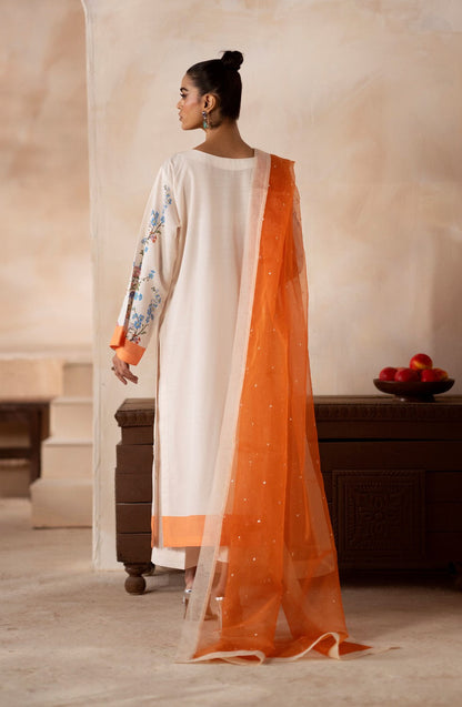 Maryum N Maria | Zeil Winter | SHREYA - MS40105 M White