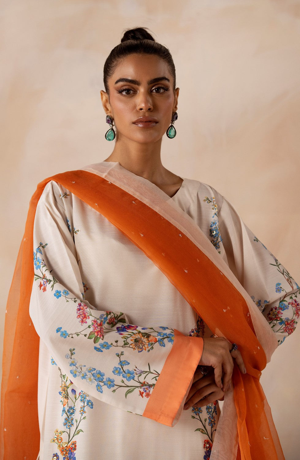 Maryum N Maria | Zeil Winter | SHREYA - MS40105 L White