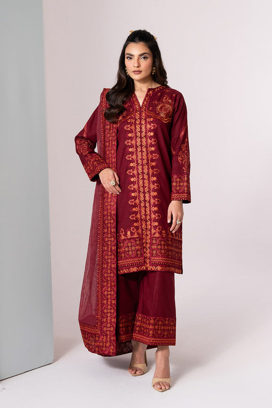 Maryum N Maria | Zuhur 25 | LIARA XS Redish Pink Lawn