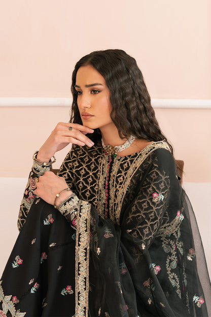 Maryum N Maria | Eid Luxury Lawn 25 | AHOU - MS50146 M Black Lawn