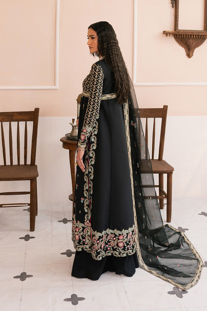 Maryum N Maria | Eid Luxury Lawn 25 | AHOU - MS50146 S Black Lawn
