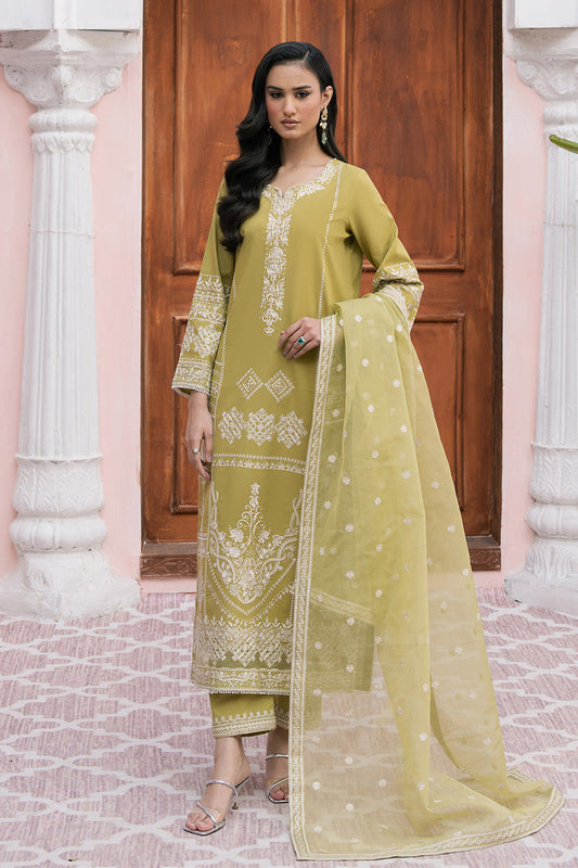 Maryum N Maria | Eid Luxury Lawn 25 | ARGHAVAN - MS50150 XS Olive Lawn