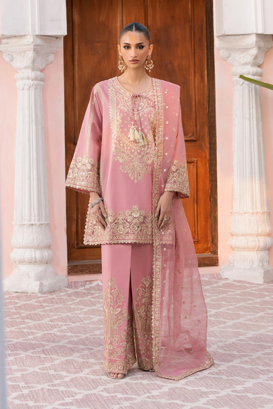 Maryum N Maria | Eid Luxury Lawn 25 | AZITA - MS50152 XS Salmon Pink Lawn