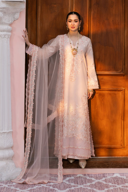 Maryum N Maria | Eid Luxury Lawn 25 | AGHIGH - MS50154 XS Pink Lawn