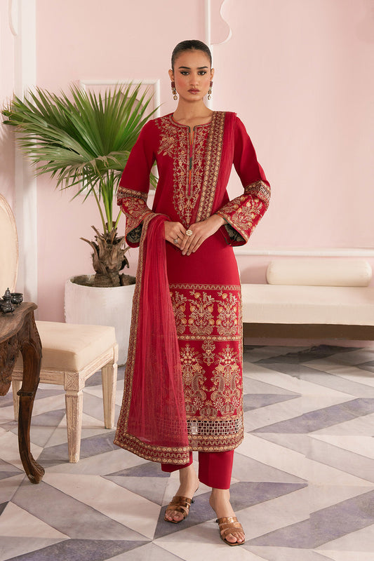 Maryum N Maria | Eid Luxury Lawn 25 | AZIN - MS50155 XS Red Lawn