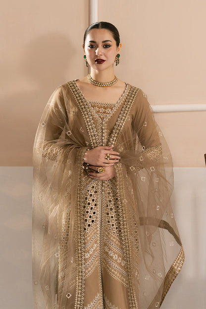 Maryum N Maria | Eid Luxury Lawn 25 | AFSOON - MS50156 M Taupe Lawn