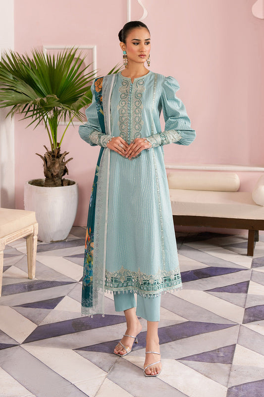 Maryum N Maria | Eid Luxury Lawn 25 | ATOOSH - MS50158 XS Aqua Lawn