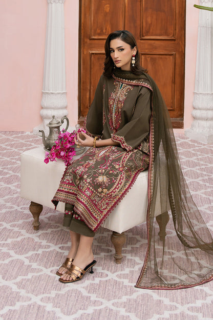 Maryum N Maria | Eid Luxury Lawn 25 | ANAHITA - MS50161 L Brown Lawn