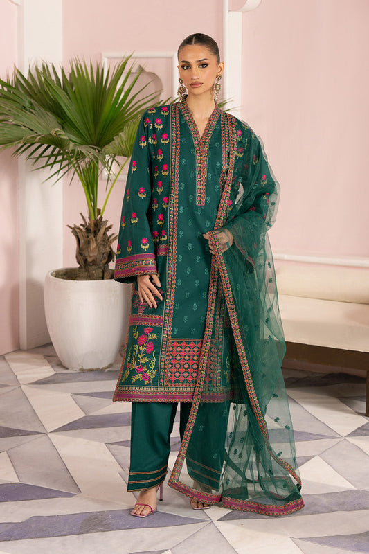 Maryum N Maria | Eid Luxury Lawn 25 | AVIZEH - MS50162 XS Teal Green Lawn