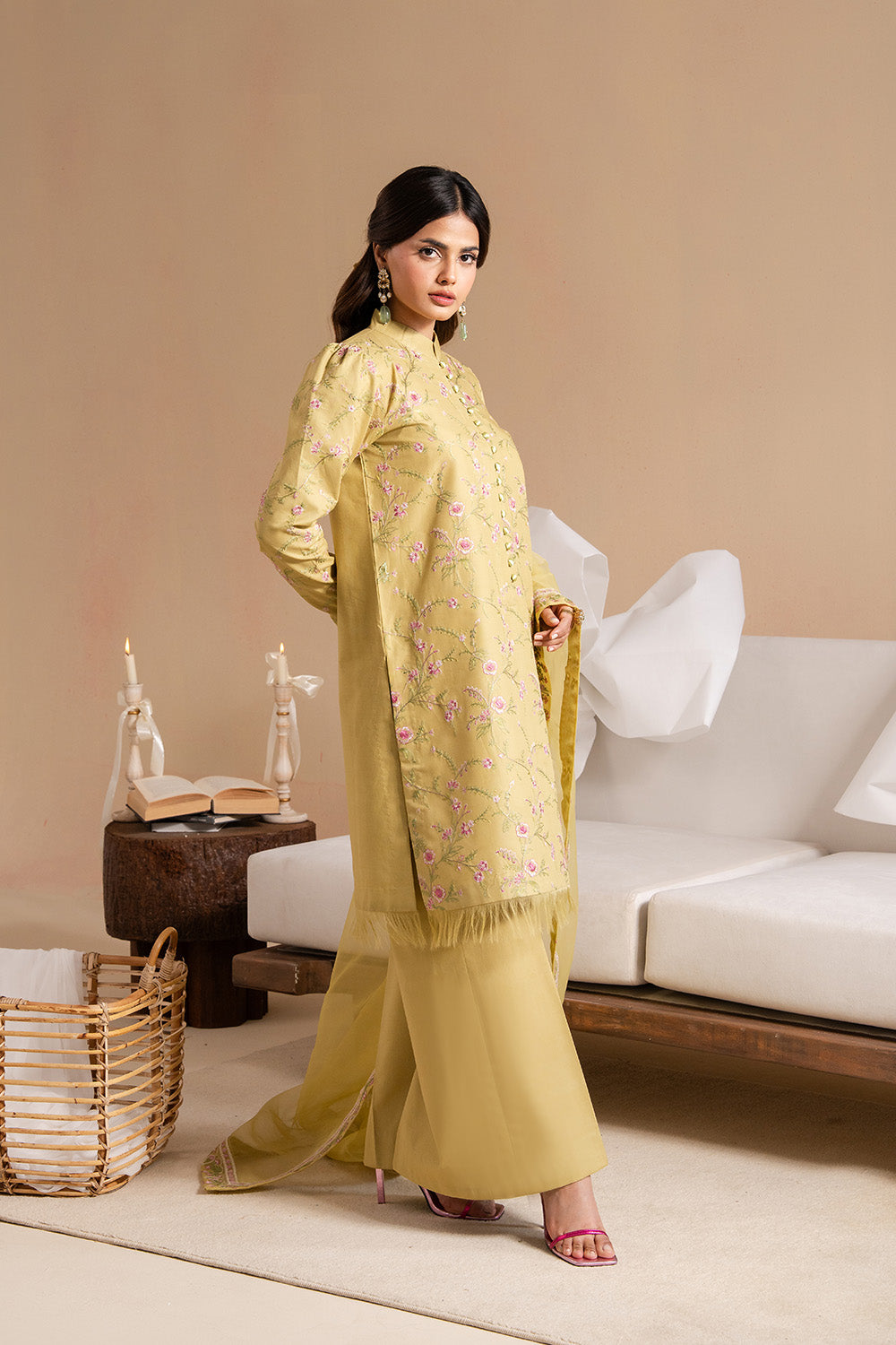 Maryum N Maria | Belle Pret | FEMI - MS50179 L Lime Yellow Lawn