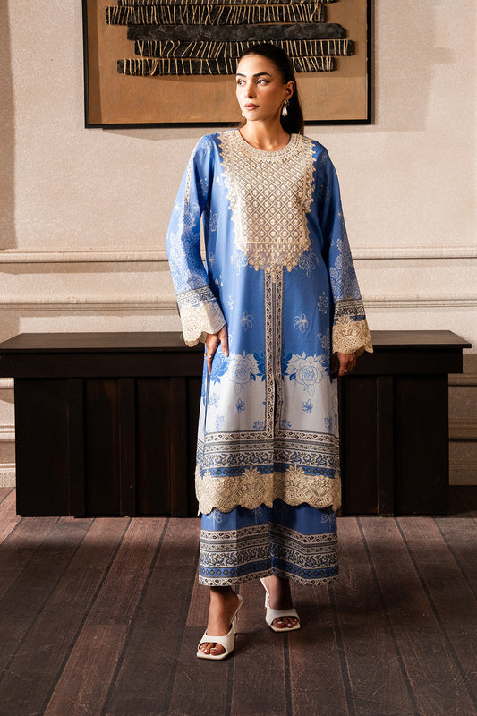 Maryum N Maria | Mah Casual Pret | ZARA - MS50426 XS Denium Blue Lawn