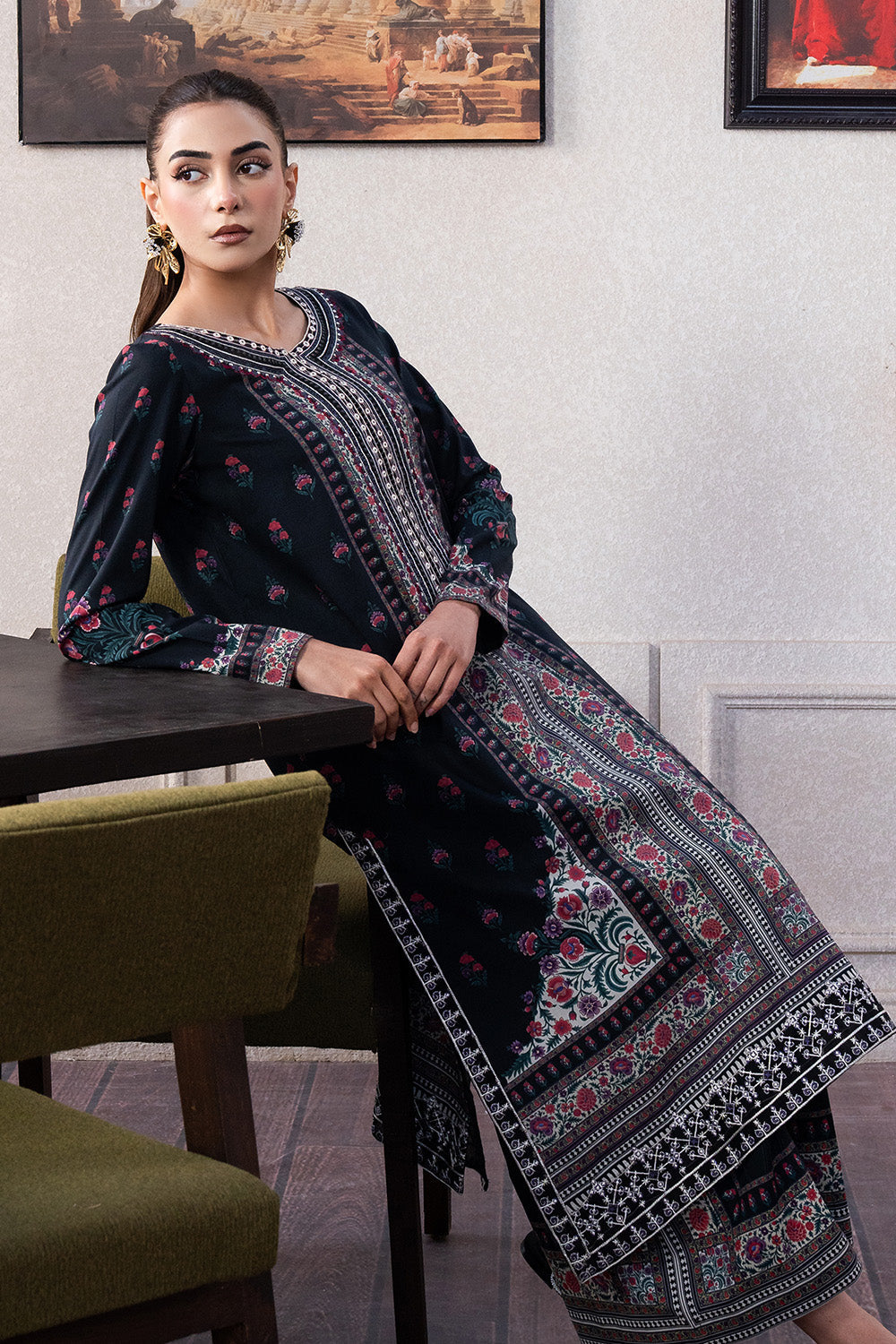 Maryum N Maria | Mah Casual Pret | FENTY - MS50428 L Black Lawn