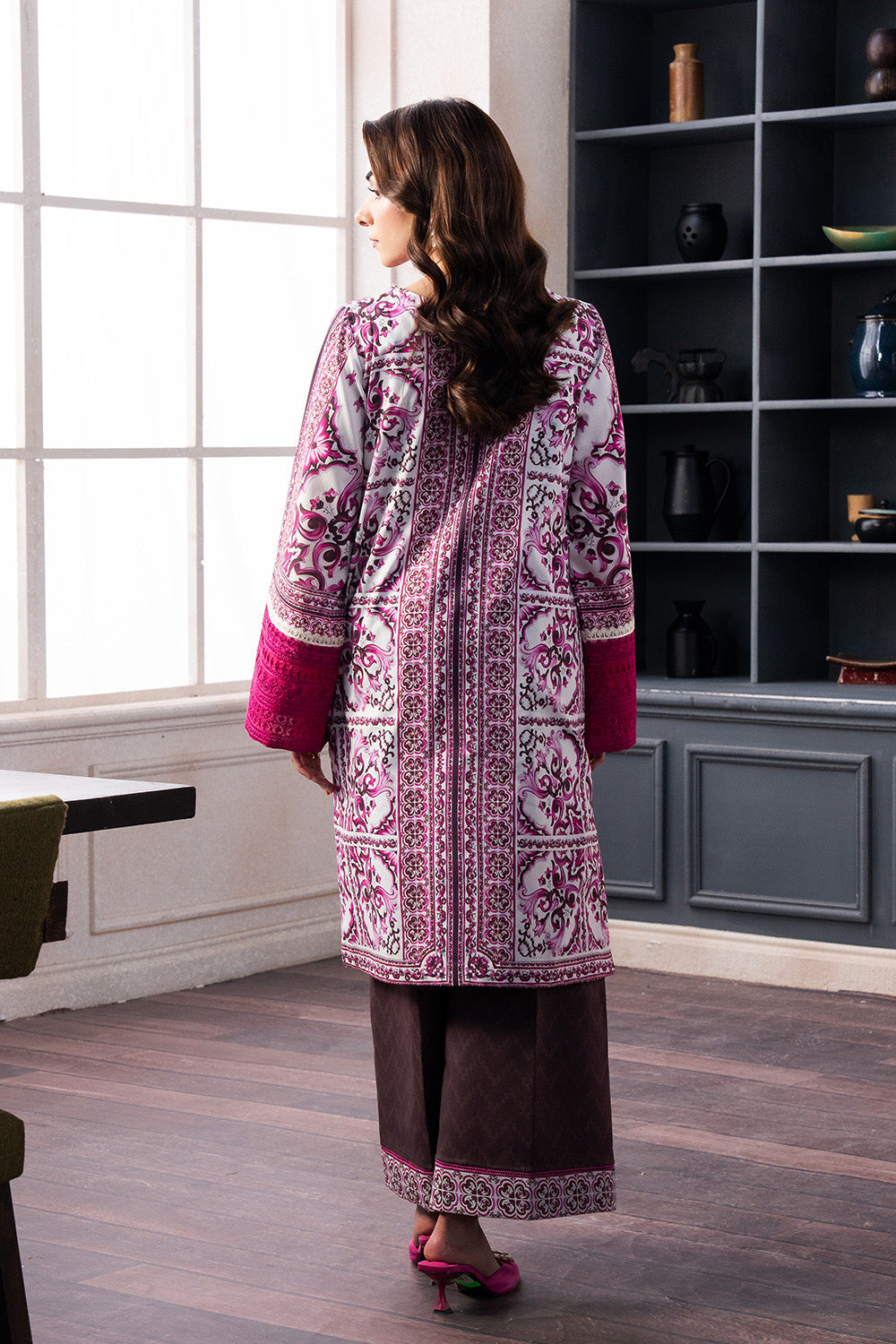 Maryum N Maria | Mah Casual Pret | DIORA - MS50429 S Maroon Lawn