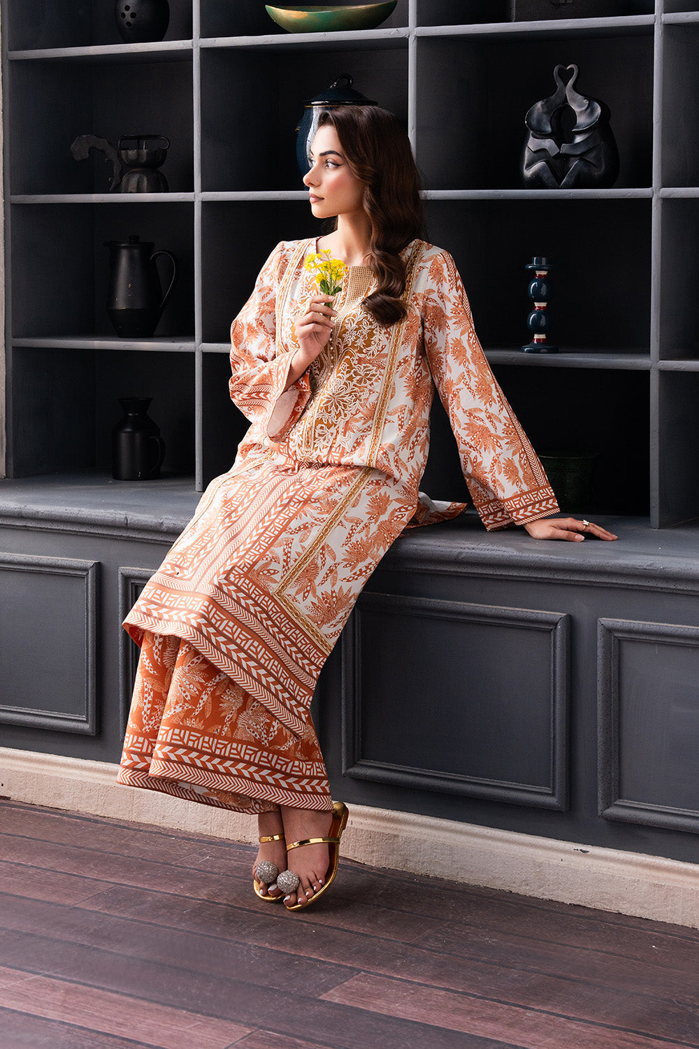 Maryum N Maria | Mah Casual Pret | ALANA - MS50431 L Copper Lawn