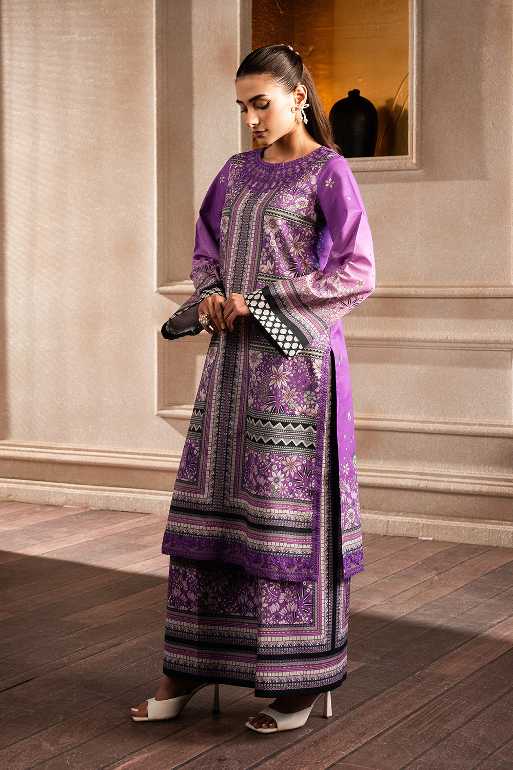 Maryum N Maria | Mah Casual Pret | EVERLY - MS50432 M Purple Lawn
