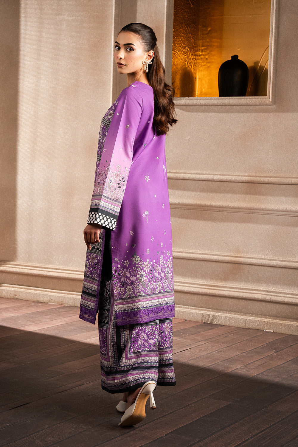 Maryum N Maria | Mah Casual Pret | EVERLY - MS50432 S Purple Lawn