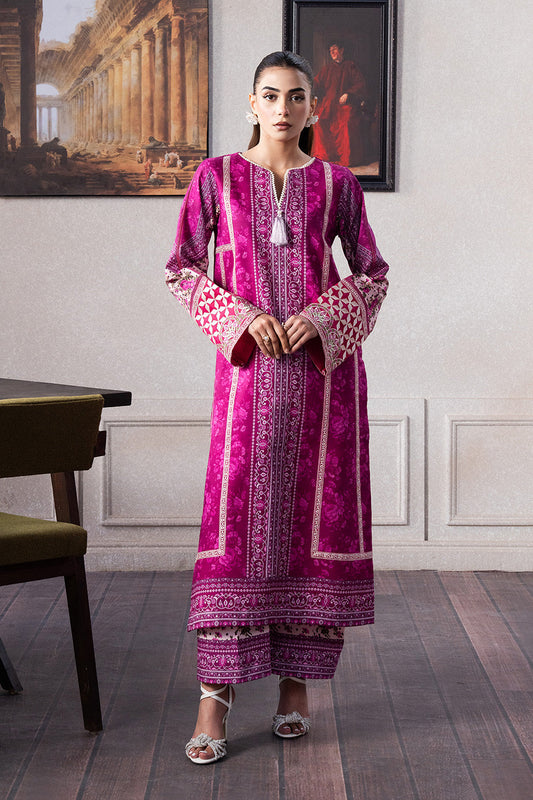 Maryum N Maria | Mah Casual Pret | ELORA - MS50433 XS Magenta Lawn