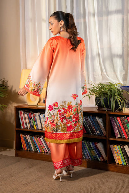 Maryum N Maria | Aurora Collection | JESMYN - MS50496 S Pinkish Orange Crepe