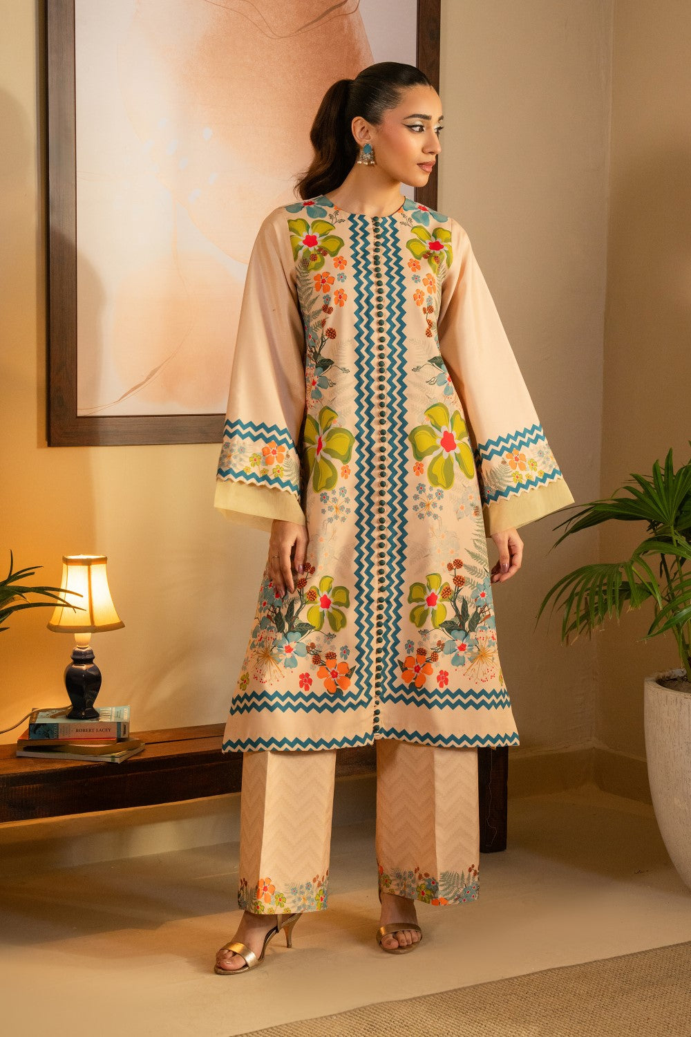 Maryum N Maria | Aurora Collection | CYRA - MS50501 S Pale Peach Crepe