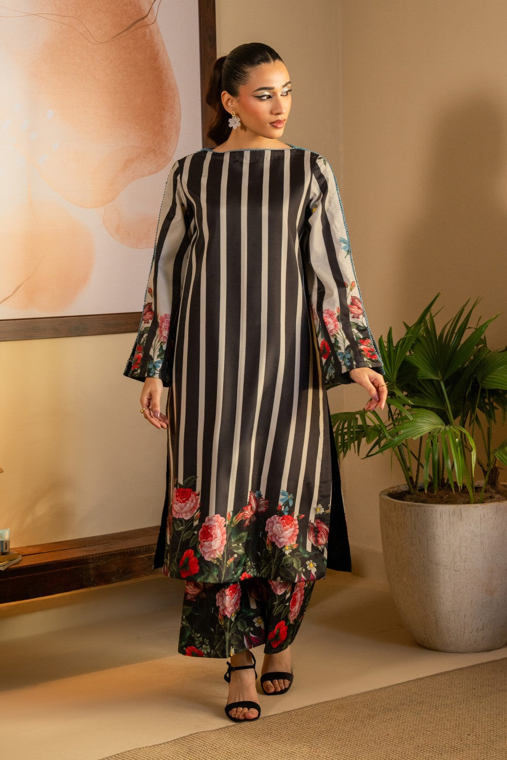 Maryum N Maria | Aurora Collection | DIBA - MS50502 XS Black Crepe