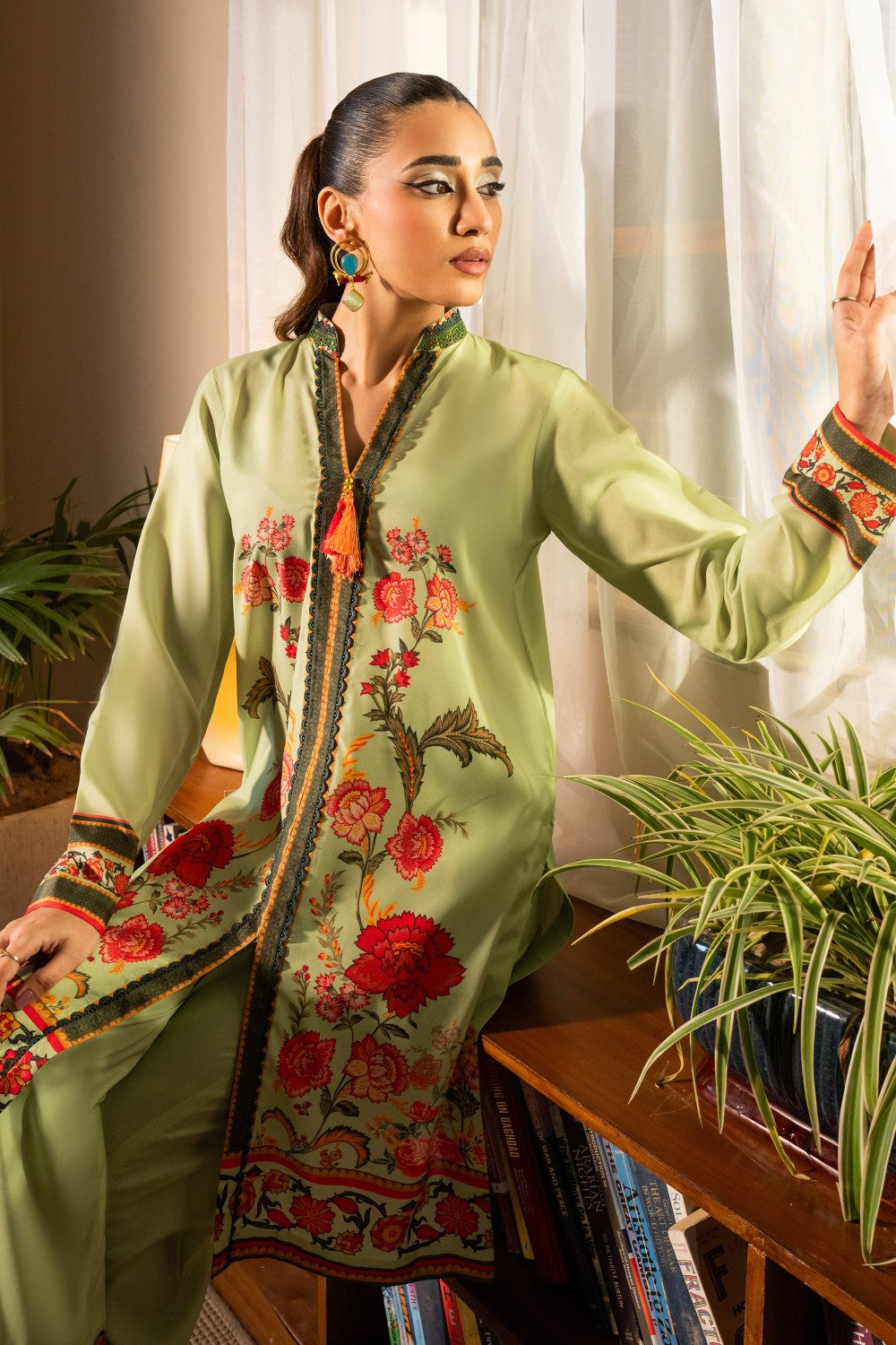 Maryum N Maria | Aurora Collection | CHERIE - MS50505 L Mint Green Crepe