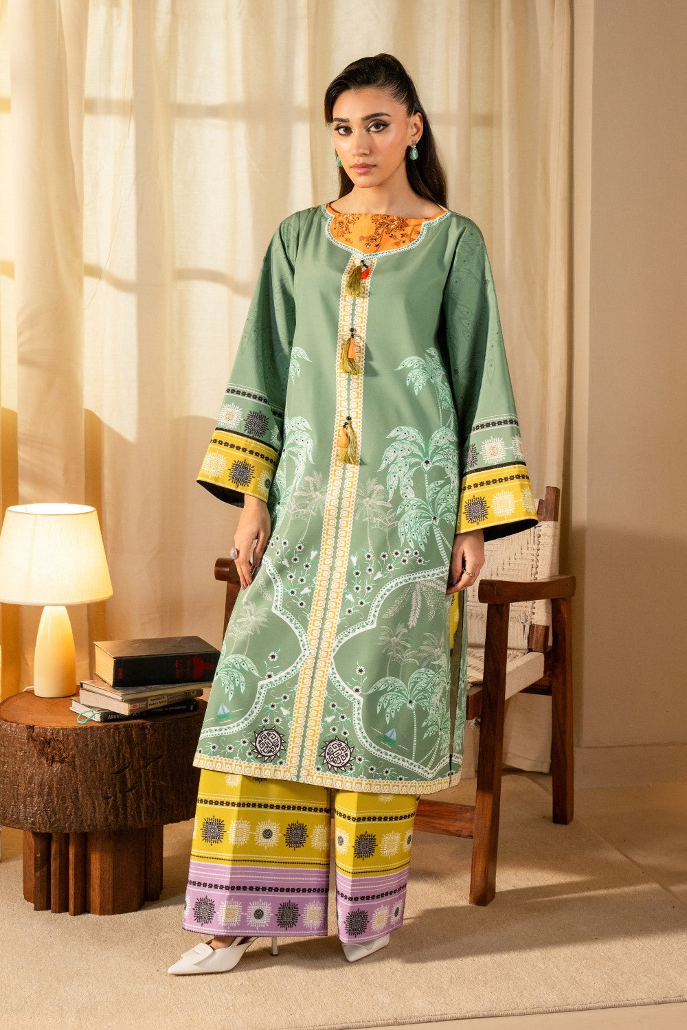 Maryum N Maria | Aurora Collection | ESHE - MS50511 XS Sage Green Crepe