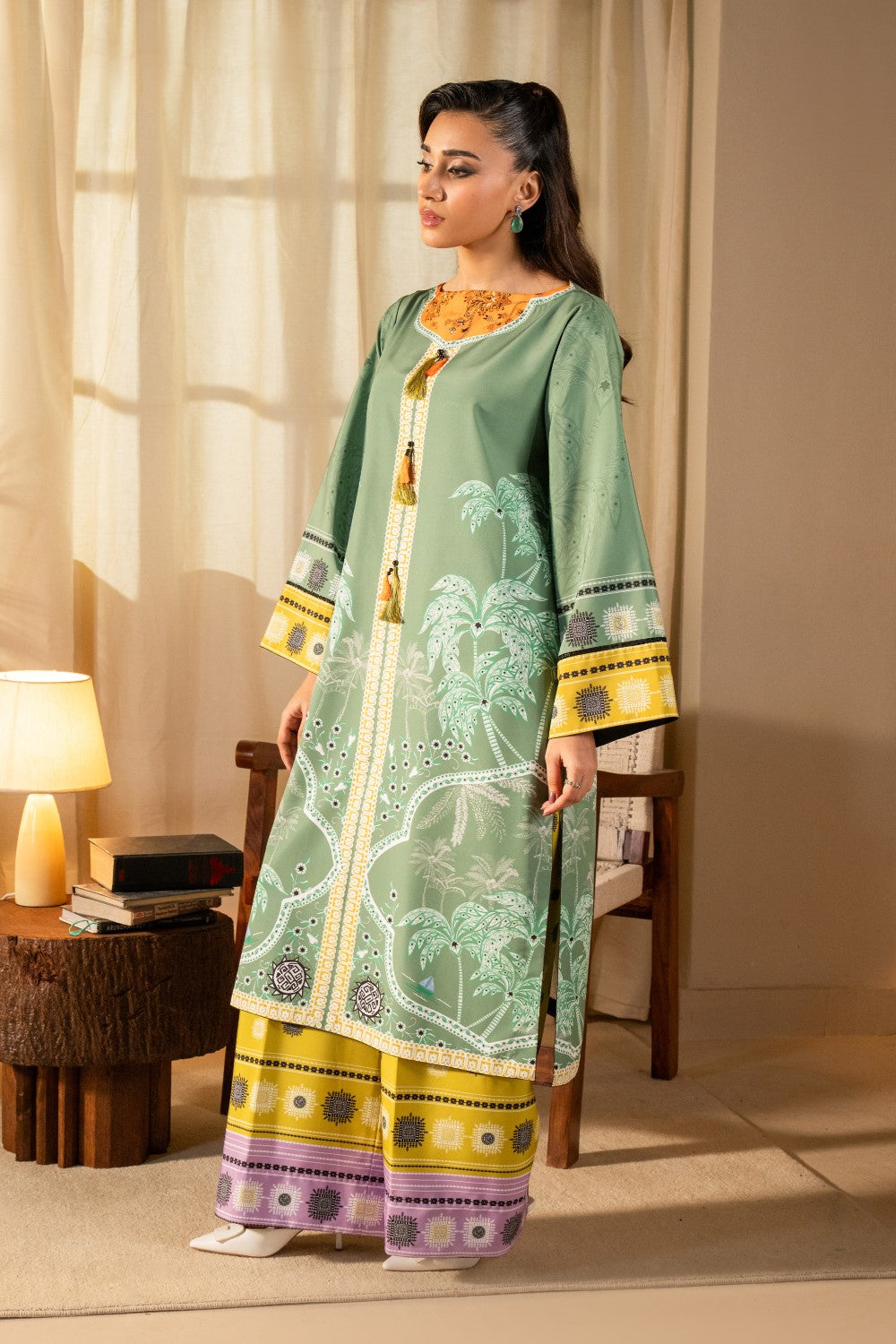 Maryum N Maria | Aurora Collection | ESHE - MS50511 M Sage Green Crepe