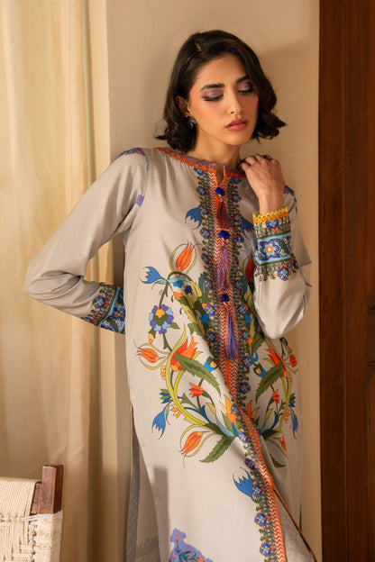 Maryum N Maria | Aurora Collection | KAHANI - MS50513 L Gray Crepe