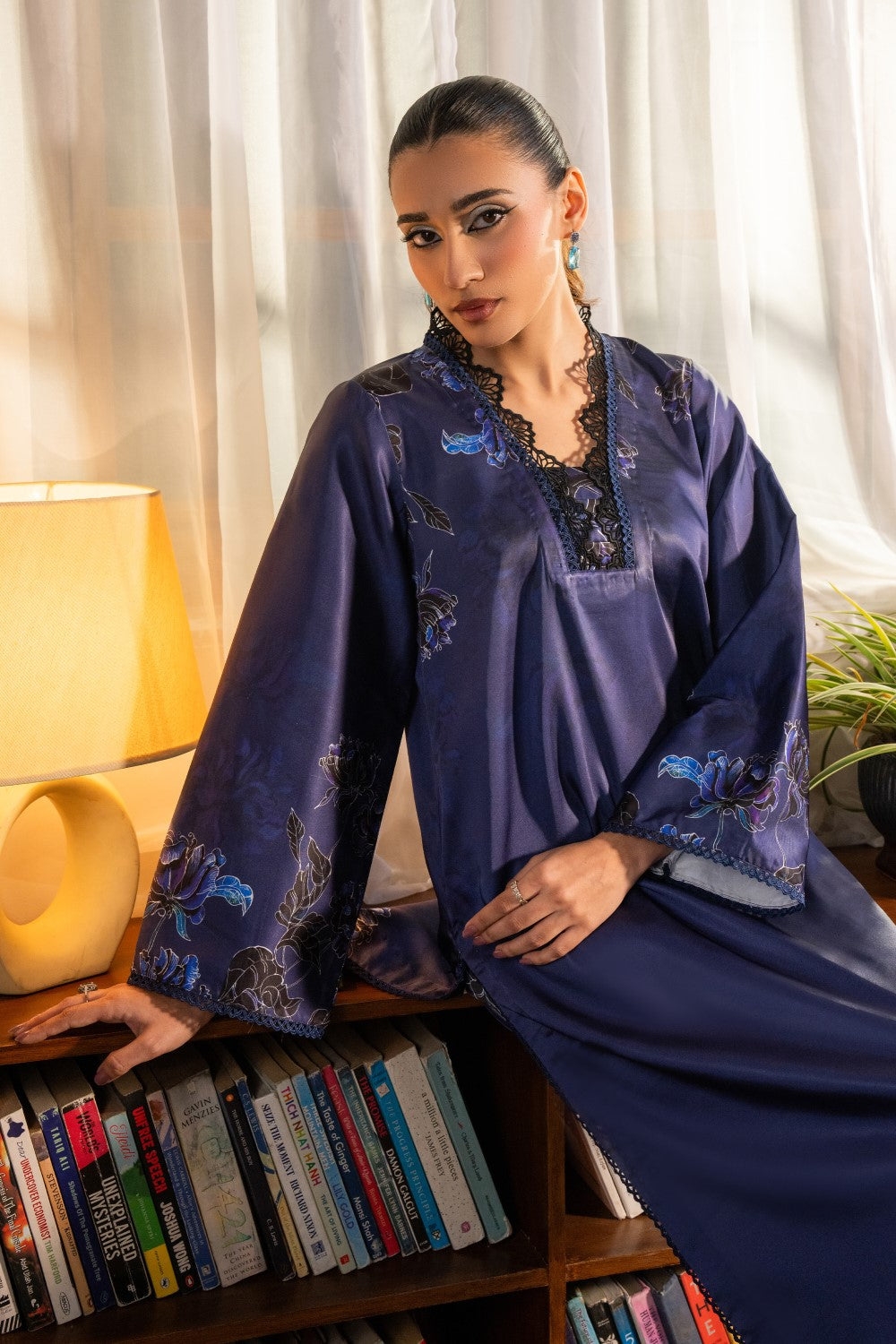 Maryum N Maria | Aurora Collection | RUHI - MS50514 L Navy Crepe