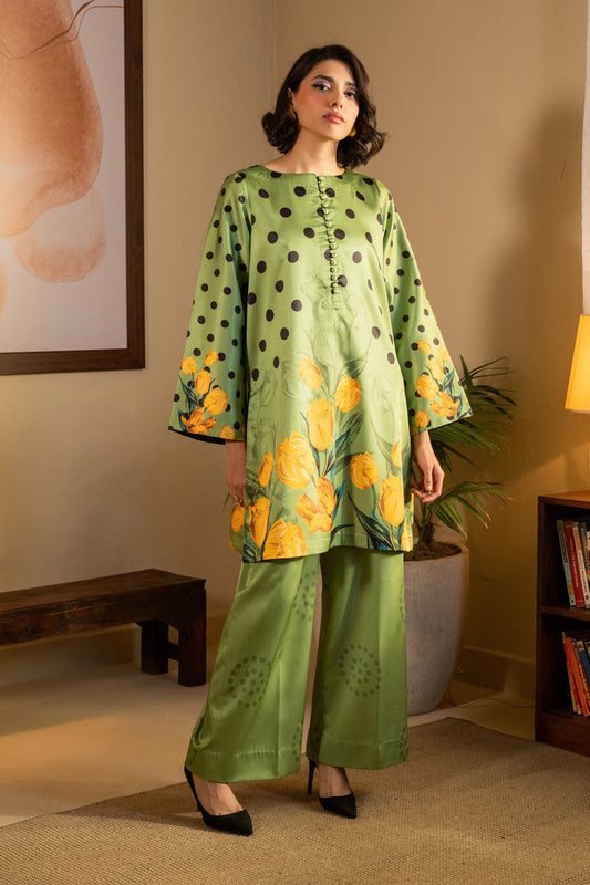 Maryum N Maria | Aurora Collection |SAROOR - MS50515 XS Crepe Aqua Green