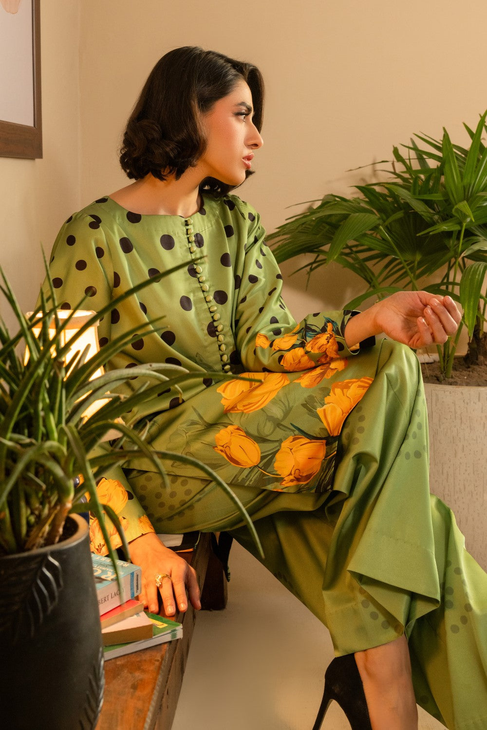 Maryum N Maria | Aurora Collection |SAROOR - MS50515 L Crepe Aqua Green