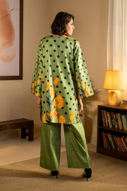 Maryum N Maria | Aurora Collection |SAROOR - MS50515 S Crepe Aqua Green