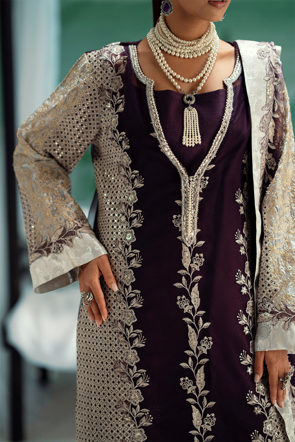 Maryum N Maria | Mushal Formals | ALIIZEE - MSU5541 - Pakistani Designer Dress - by Maryum N Maria - Type : Ladies Clothes - 100% Original at Saira Sultan