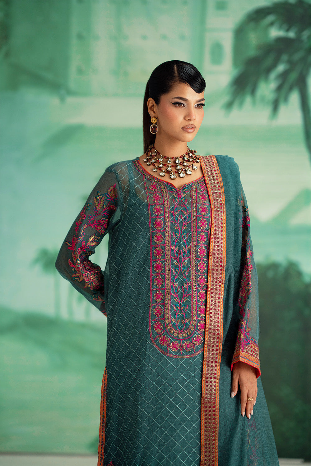 Maryum N Maria | Mushal Formals | AMEELIE - MSU5542 - Pakistani Designer Dress - by Maryum N Maria - Type : Ladies Clothes - 100% Original at Saira Sultan
