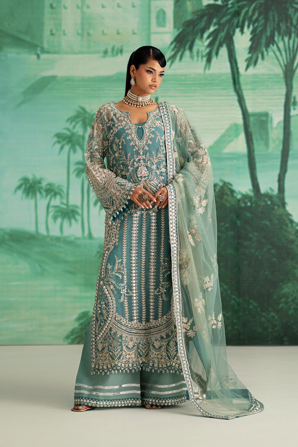 Maryum N Maria | Mushal Formals | GENEVIEVE - MSU5545 - Pakistani Designer Dress - by Maryum N Maria - Type : Ladies Clothes - 100% Original at Saira Sultan