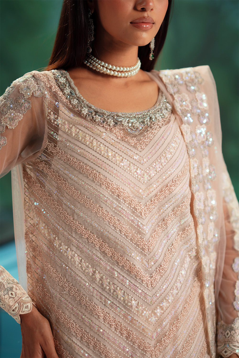 Maryum N Maria | Mushal Formals | CHARLENE - MSU5551 - Pakistani Designer Dress - by Maryum N Maria - Type : Ladies Clothes - 100% Original at Saira Sultan