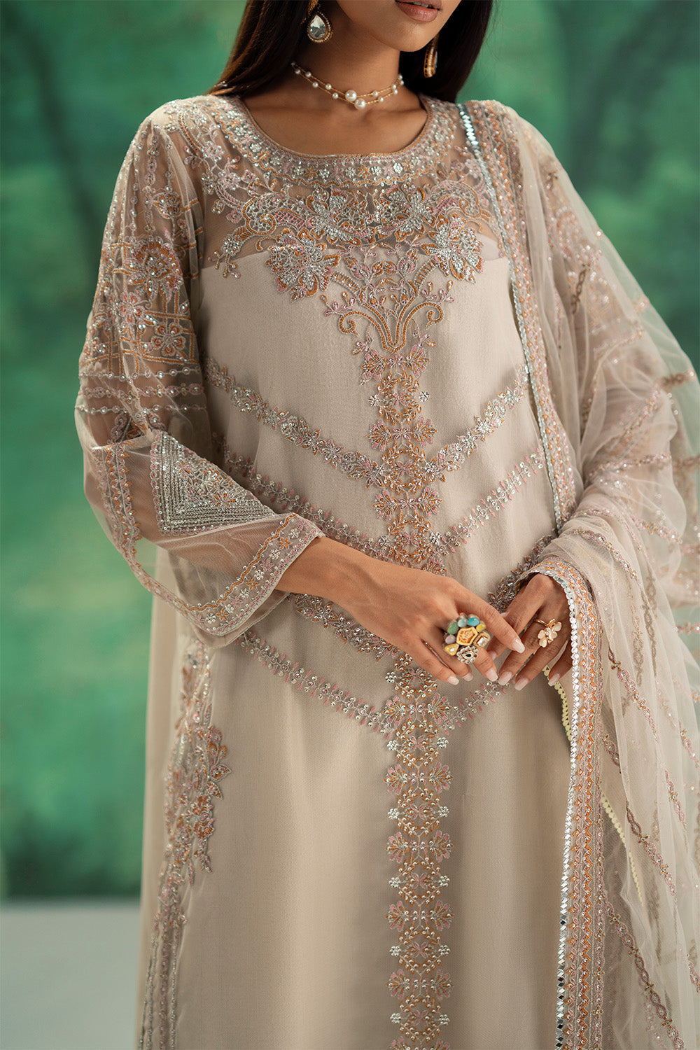 Maryum N Maria | Mushal Formals | GISELE - MSU5553 - Pakistani Designer Dress - by Maryum N Maria - Type : Ladies Clothes - 100% Original at Saira Sultan