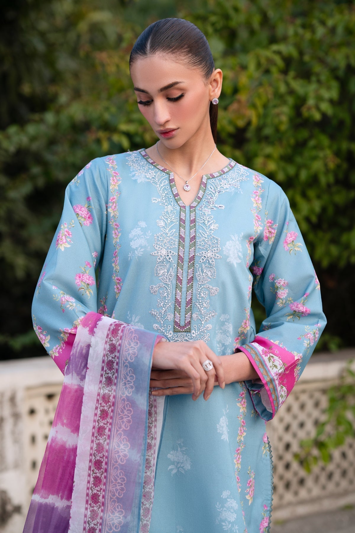Xenia Formals | Summer Away 25 | ROSARIO L Sky Blue Lawn