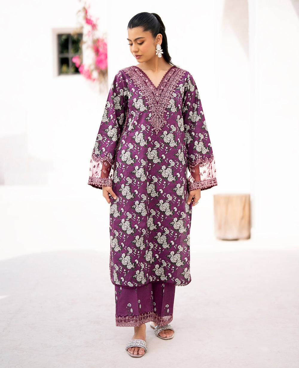 Xenia Formals | Summer Soiree Lawn | TAAMASI JAMUN - Pakistani Designer Dress - by Xenia Formals | Type: Casuals - 100% Original at Saira Sultan