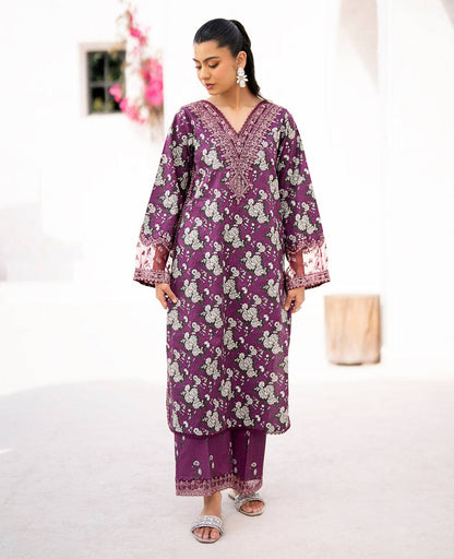 Xenia Formals | Summer Soiree Lawn | TAAMASI JAMUN - Pakistani Designer Dress - by Xenia Formals | Type: Casuals - 100% Original at Saira Sultan
