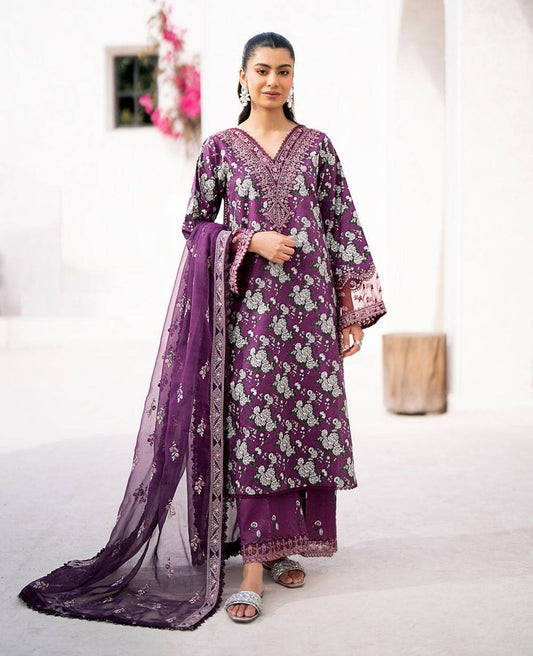 Xenia Formals | Summer Soiree Lawn | TAAMASI JAMUN - Pakistani Designer Dress - by Xenia Formals | Type: Casuals - 100% Original at Saira Sultan