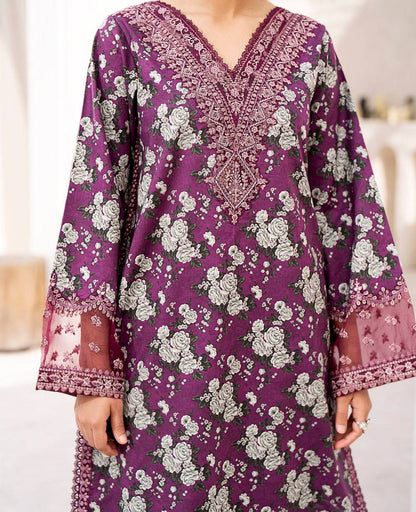 Xenia Formals | Summer Soiree Lawn | TAAMASI JAMUN - Pakistani Designer Dress - by Xenia Formals | Type: Casuals - 100% Original at Saira Sultan