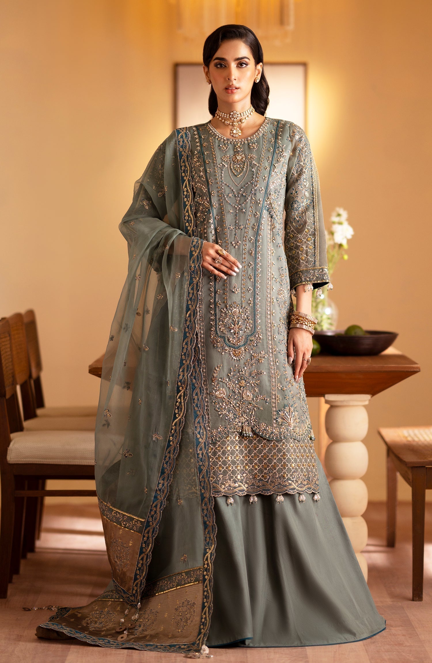 Emaan Adeel | Romansiyyah Luxury Formals 24 | Roheen - Pakistani Designer Dress - by Emaan Adeel | Type: Formal - 100% Original at Saira Sultan