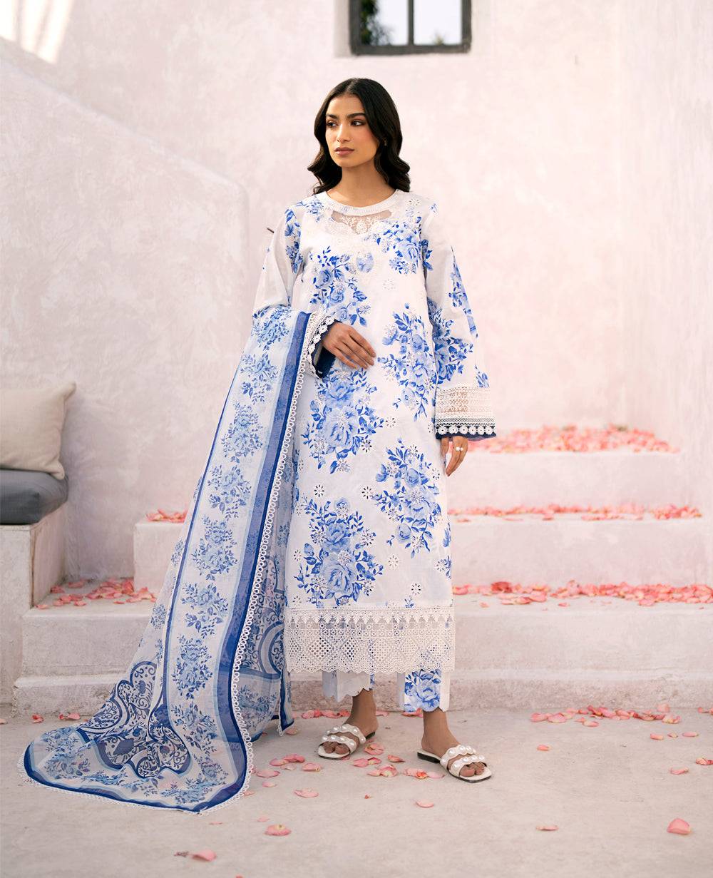 Xenia Formals | Summer Soiree Lawn | GRASSE - Pakistani Designer Dress - by Xenia Formals | Type: Casuals - 100% Original at Saira Sultan