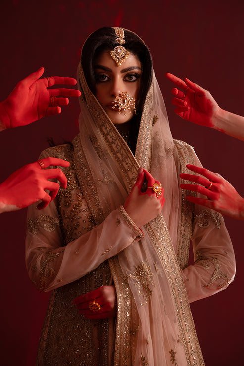 Emaan Adeel | Nooresha Formals 25 | Safira M Off White Net