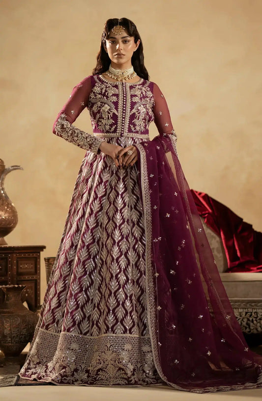 Maryum N Maria | Zamani Beghum Formals 23 | Ametyst-(MW23-512) - Pakistani Designer Dress - by Maryum N Maria | Type: Bridal - 100% Original at Saira Sultan